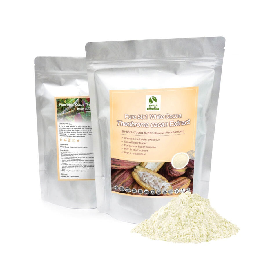 White Cocoa (Theobroma Cacao) Standardized Extract Powder – BIO-NUTRICIA